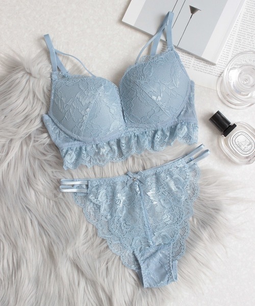 tu-hacci（ツーハッチ） ブラジャー ショーツセット フルールレース