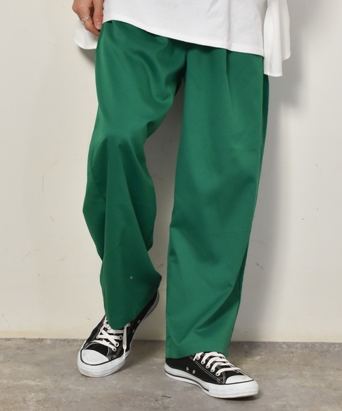 スラックス パンツ SIDE HOLE RELAX TROUS Starting Over スラックス TRワイドアンクルパンツ/レディース