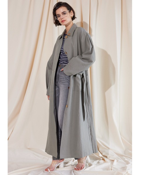 ALEXIA STAM ステンカラーコート コート Tuck Sleeve Soutien Collar 