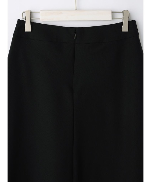 スカート シルク混リクルートスーツ　フレアスカート　無地　ブラック | Perfect Suit FActory | 06