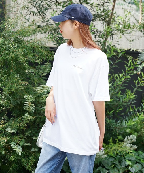 tシャツ +81BRANCA/ハチイチブランカ John Lennon sign＆photo big tee Tシャツ グラフィックＴシャツ レディー 81BRANCA tシャツ +81BRANCA/ハチイチブランカ John Lennon