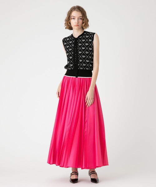 未使用品 LOULOU WILLOUGHBY ティアードプリーツスカート 1 LOULOU WILLOUGHBY】ランダムアコーディオンプリーツスカート