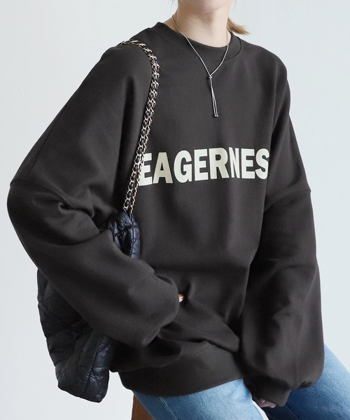 トレーナー スウェット 即オシャレ見え！カレッジ風ロゴスウェット レディース REAL STYLE（ファッション） スウェット レディース 上 冬 韓国