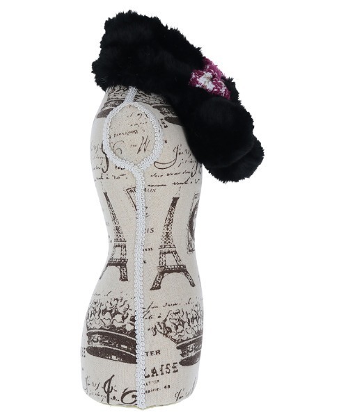 ANNA SUI ファーミュール　シルバーリボン　 Sサイズ ☆2023秋冬 ANNA SUI（アナ スイ）リボン付きファーマフラー – petluxstore