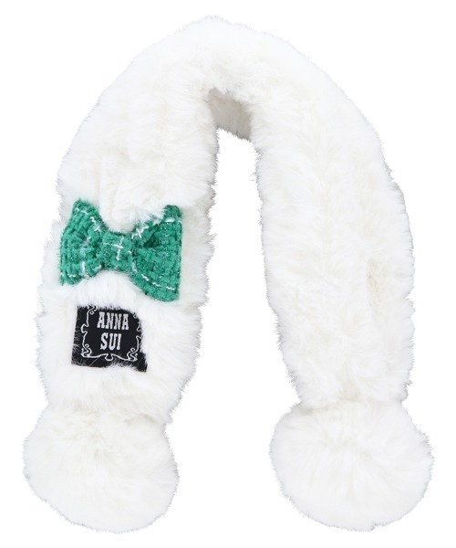 ANNA SUI ファーミュール　シルバーリボン　 Sサイズ 2WAY シアーリボンミュールパンプスRANDA公式サイト