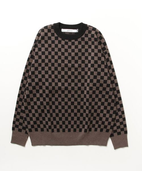 ニット セーター CHECKER PATERN BIG KNIT レディース ニット セーター CHECKER PATERN BIG KNIT レディース