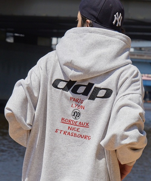 ddp（ディーディーピー） パーカー 別注 サークルロゴ刺繍