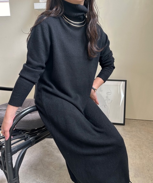 ULEULA（ウルア） ワンピース タートルネックニットワンピース