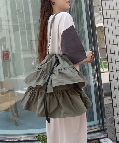 CORNERS（コーナーズ） ショルダーバッグ バッグ 2wayキャンバスフリル