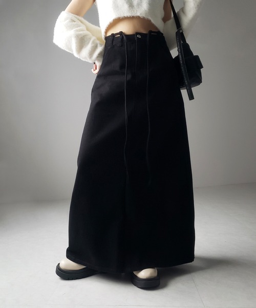 wonny ribbon ブラックデニムスカートM CATEGORY Wonny Ribbon | Little Mate