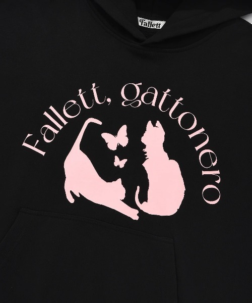 パーカー A'GEM/9 × .kom 「FALLETT/ファレット」 NERO FLY HOODIE/ネロ フライ プルオーバーパーカー レディース A'GEM/9 × .kom 『FALLETT/ファレット』 NERO FLY HOODIE/ネロ