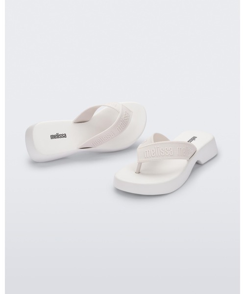 [melissa] プリッシャーマンサンダル WHITE / 税込み Melissa（ファッション） サンダル MELISSA FLATFORM M LOVER AD