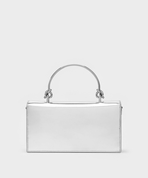 CHARLES ＆ KEITH 財布 スカルプチュアハンドルロングウォレット