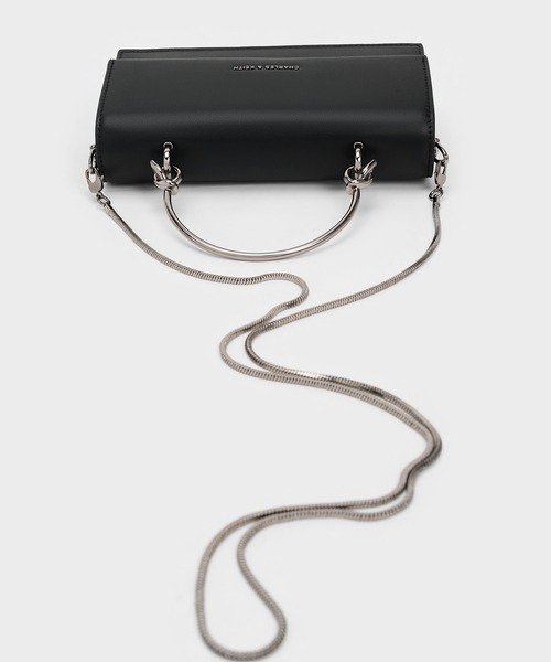 CHARLES & KEITH｜スカルプチュアハンドル ロングウォレット
