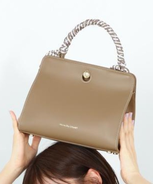 美品 JILL by JILLSTUART クラッシーハンドルトートバッグ JILL by STUART トートバッグ クラッシーハンドルトート
