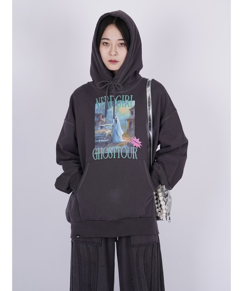 パーカー Ghost Big Hoodie レディース