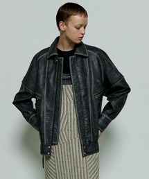 MAISON SPECIAL ブルゾン アウター Faux Leather Oversized