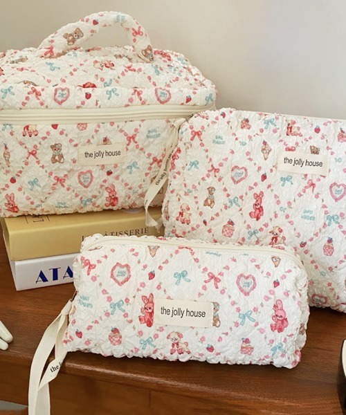 Posh 花柄刺繍ポーチ Pochi Pouch（ポチポーチ） ポーチ Pochi Pouch/「3サイズ展開」花柄