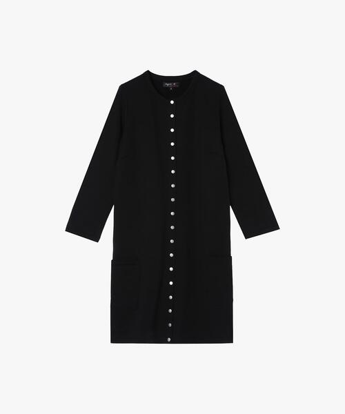 agnes b.（アニエスベー） ワンピース オーガニックコットン メルトン