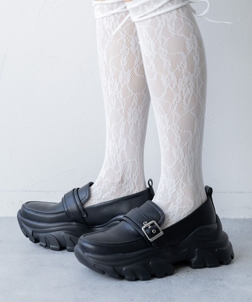 HARE ローファー ベルトデザインローファー(HARE) レディース