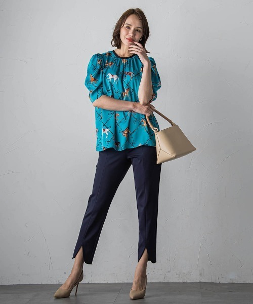 Viaggio Blu / ビアッジョブルー シアードッキングポンチカットソー