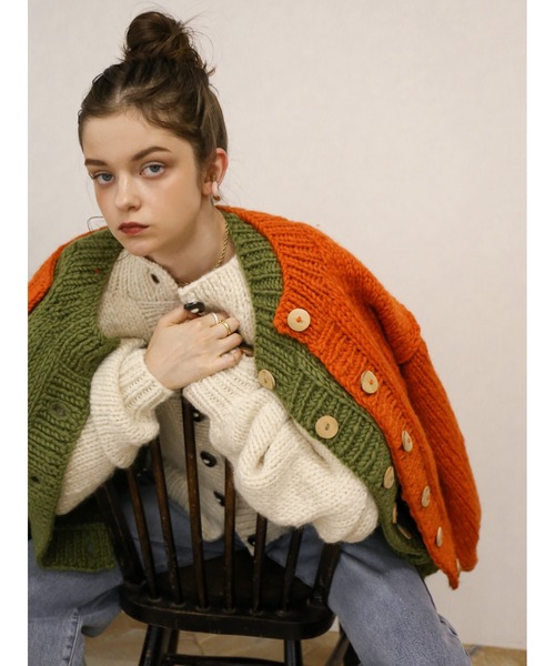 Katrin TOKYO ニット セーター handmade knit cardigan Katrin TOKYO ニット セーター handmade knit cardigan