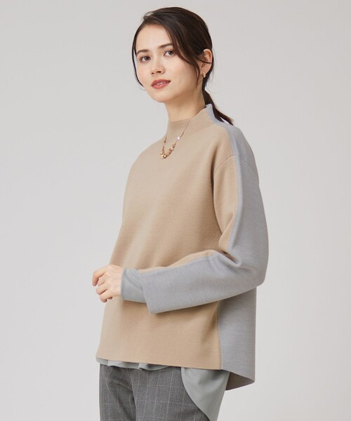 美品⁂センソユニコ⁂ジウ⁂長袖ニットプルオーバー　立体ドット　サークル　L 美品⁂センソユニコ⁂ジウ⁂長袖ニットプルオーバー 立体ドット サークル