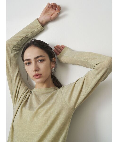 tシャツ キラキラカットソー レディース