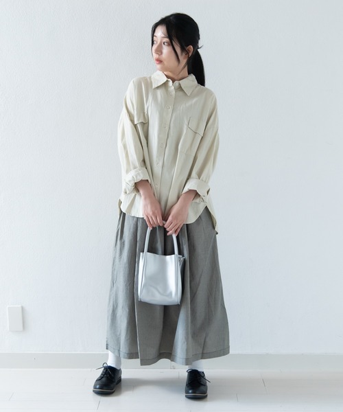ブラウス シャツ ボリュームスリーブコットンシャツブラウス レディース JOURNAL STANDARD relume ブラウス シャツ ボリュームスリーブ