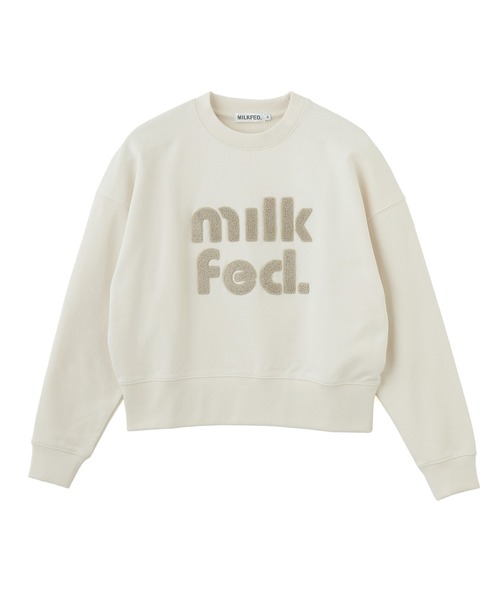 トレーナー スウェット CUT-OUT LOGO SHORT SWEAT TOP レディース