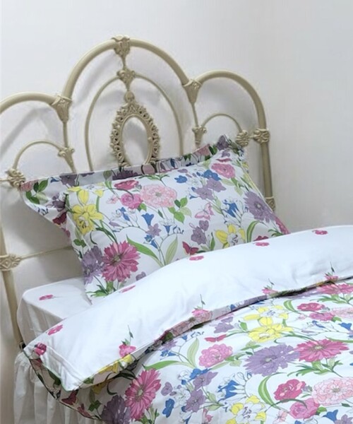LAURA ASHLEY（ローラアシュレイ） ベッド 寝具 ギリー柄 ピロケース 