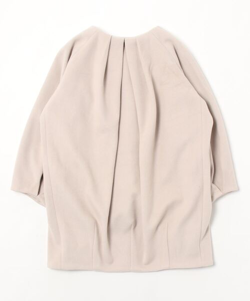 「DOUX ARCHIVES」 ノーカラーコート FREE オレンジ レディース_画像2