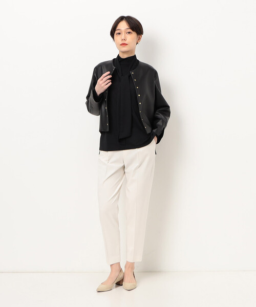 K.T KIYOKO TAKASE ジャケット ノーカラージャケット 合成皮革