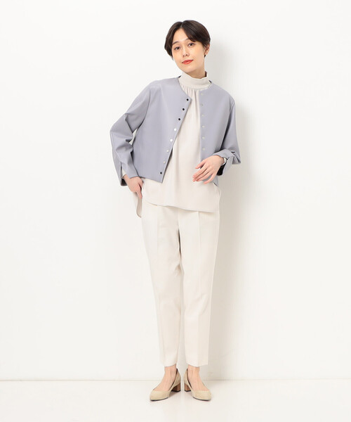 K.T KIYOKO TAKASE ジャケット ノーカラージャケット 合成皮革