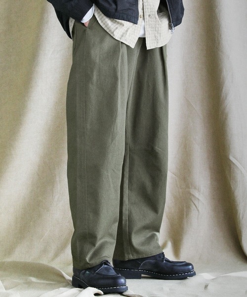 天馬久遠　ページ VERON（ヴァロン） パンツ 日本製遠州ヴィンテージツイル1タック