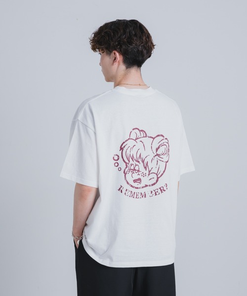 Remember. tシャツ 「ヴィンテージライクRememberロゴピグメント
