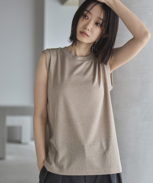 feepur タンクトップ ノースリーブ スラブシアータンクトップ