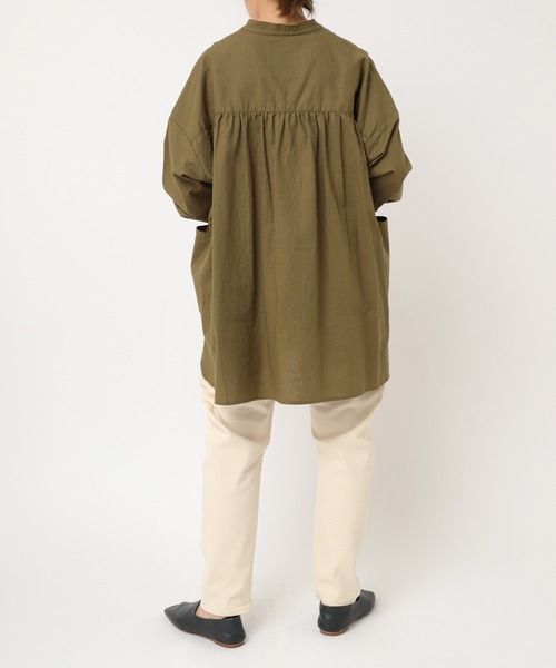 URCH RNA ブラウス シャツ B2865 ARMYチュニックシャツ レディース
