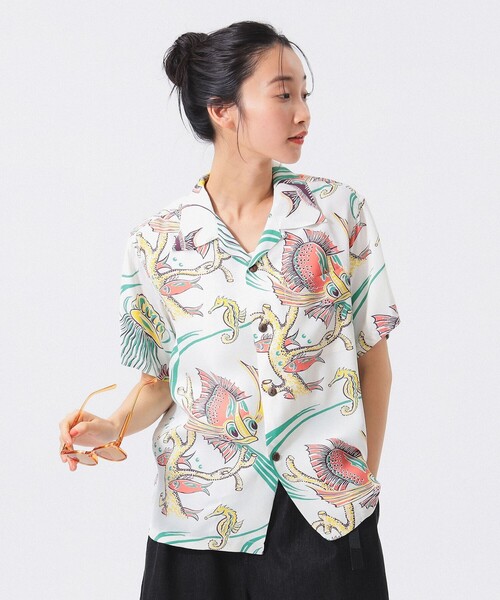 ブラウス シャツ 「別注」SUN SURF / オープンカラー シャツ レディース SUN SURF ブラウス シャツ 「別注」SUN / オープンカラー