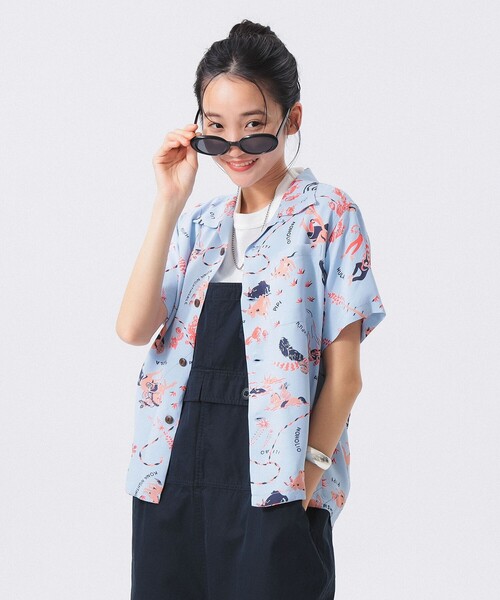 ブラウス シャツ 「別注」SUN SURF / オープンカラー シャツ レディース