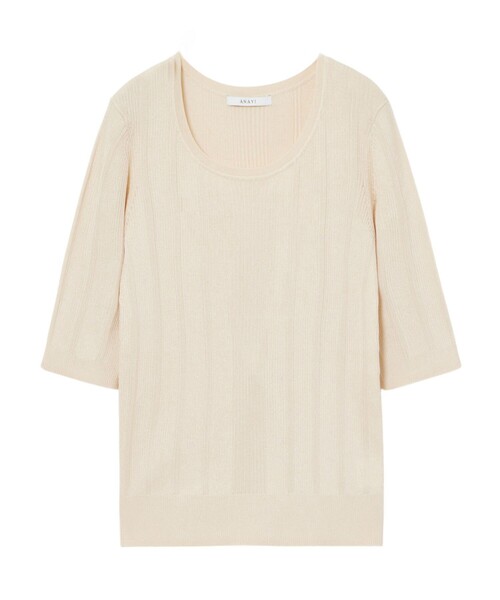 ANAYI - ANAYI(アナイ) 長袖セーター サイズ38 M レディース美品  - アイボリー ANAYI（アナイ） ニット セーター アセテートポリエステルリブ プル