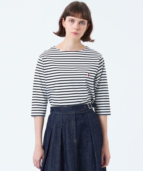 tシャツ バッキンガムベア バスクボーダーTシャツ レディース MACKINTOSH PHILOSOPHY tシャツ バッキンガムベア バスク