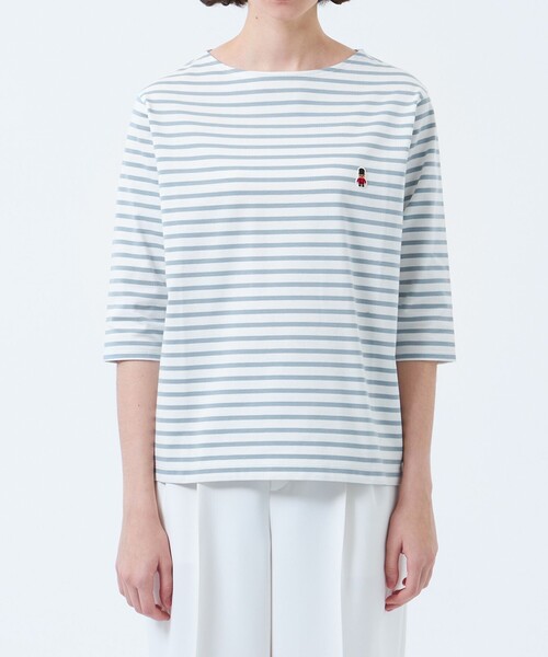 tシャツ バッキンガムベア バスクボーダーTシャツ レディース バッキンガムベア バスクボーダーTシャツ(トップス)｜MACKINTOSH