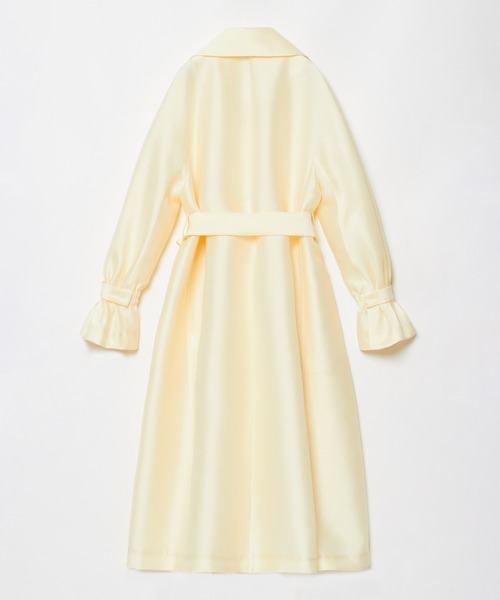 【新品LOULOU WILLOUGHBY】シルキーダブルクロスドレスコート LOULOU WILLOUGHBY】シルキーダブルクロスドレスコート