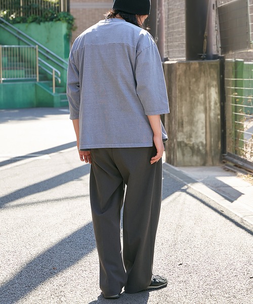 【Goodwear】製品染め7分袖SUPER BIGフットボールTシャツ セール】【Goodwear】製品染め7分袖SUPER BIGフットボールT