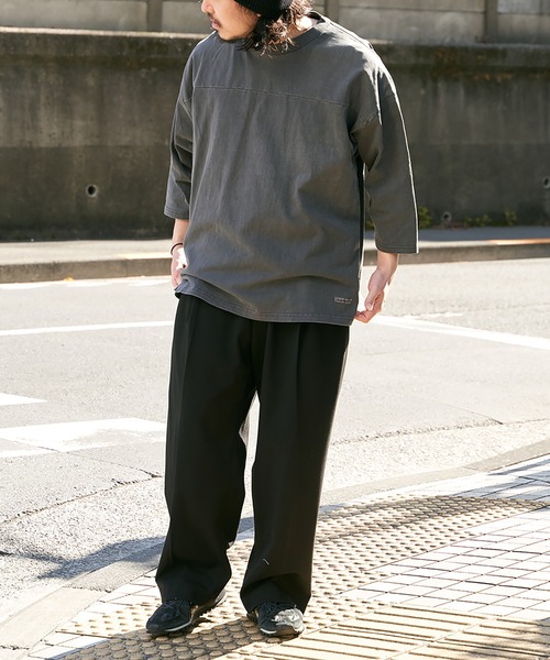 新品 GOOD WEAR ★ Tシャツ Goodwear tシャツ 「Goodwear」製品染め7分袖SUPER BIG