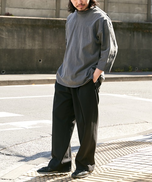 Goodwear（グッドウェア） tシャツ 「Goodwear」製品染め7分袖SUPER