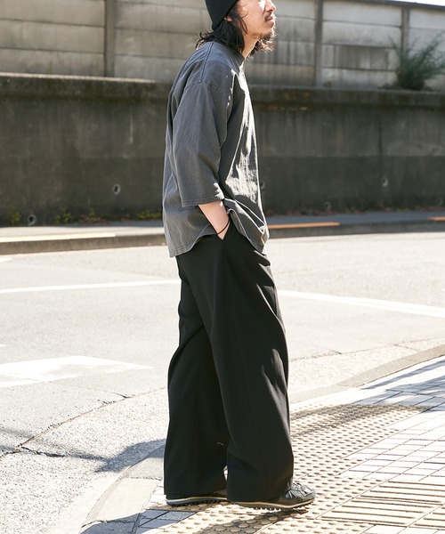 Goodwear（グッドウェア） tシャツ 「Goodwear」製品染め7分袖SUPER