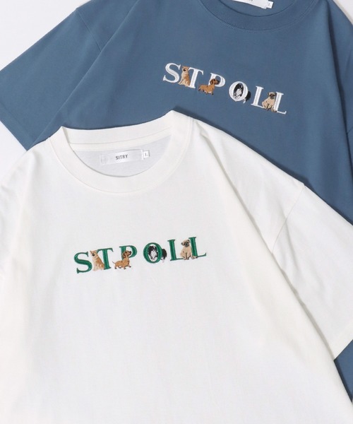 SITRY tシャツ Animal ＆Ghost Embroidery T-Shirt/別注