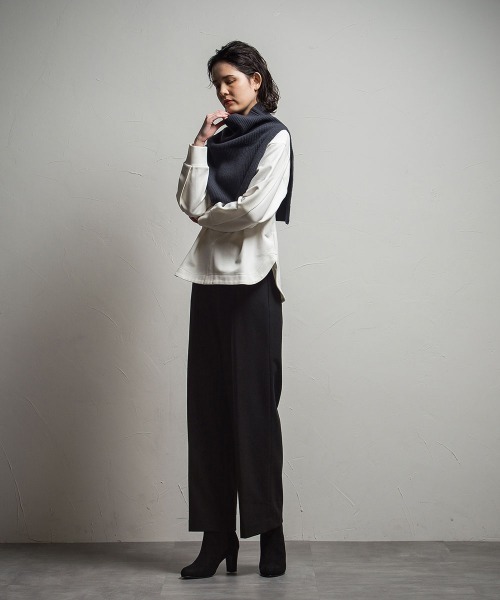 「la.f…」 Vネックニット 9号 グリーン レディース_画像5